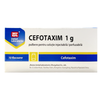 Цефотаксим 1г №10 порошок д/р-ра д/инъекций